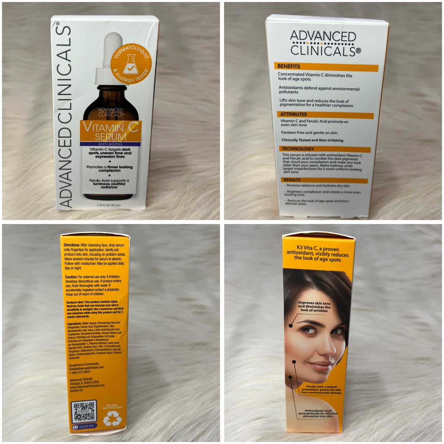 Advanced Clinicals Vitamin C Serum for Dark Spots 52ml