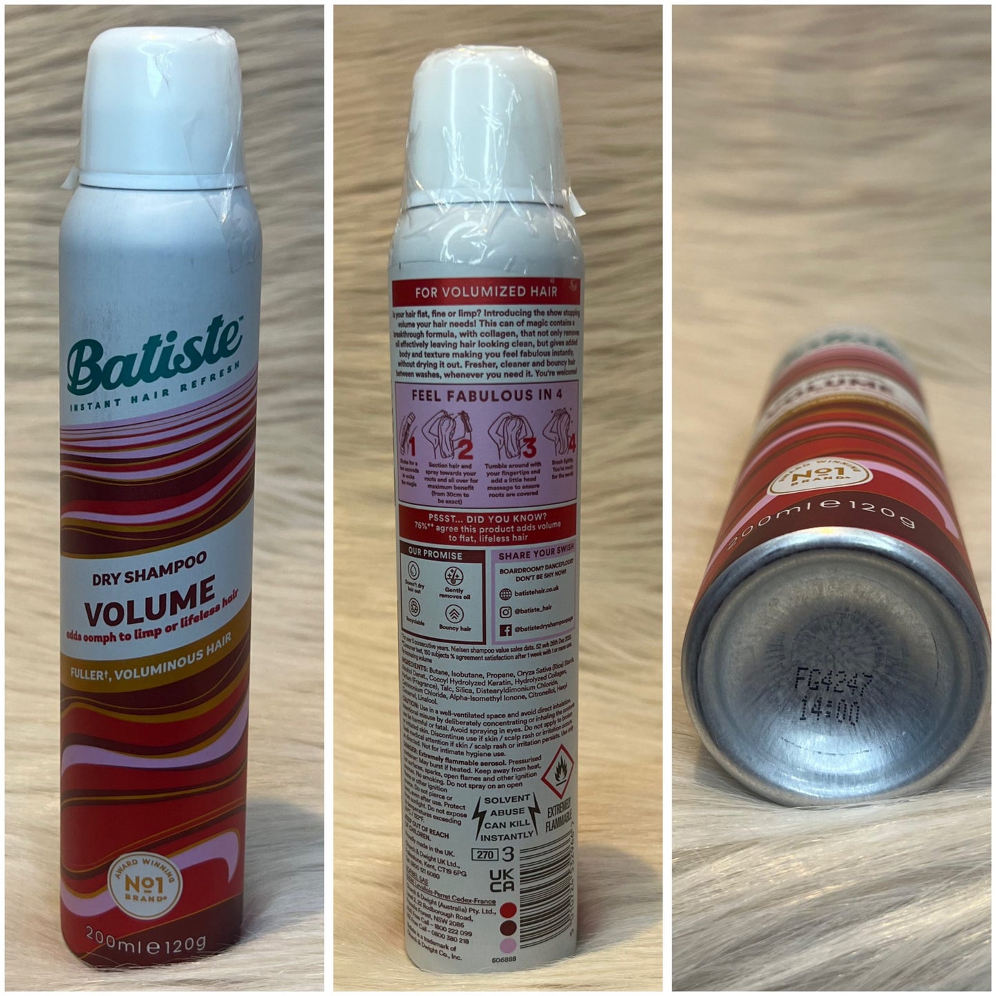 Batiste Dry Shampoo Volume 200ml