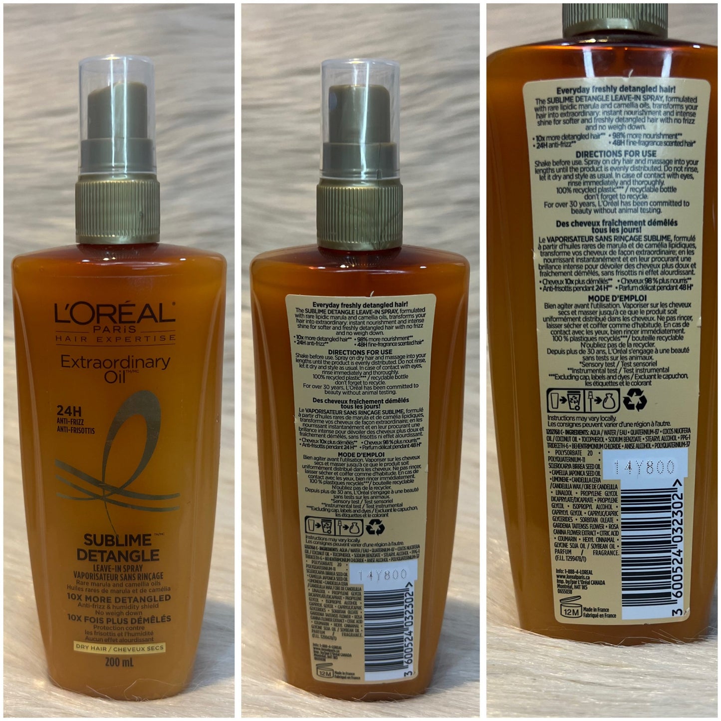 L’Oréal Paris Extraordinary Oil Sublime Detangle Spray 200ml