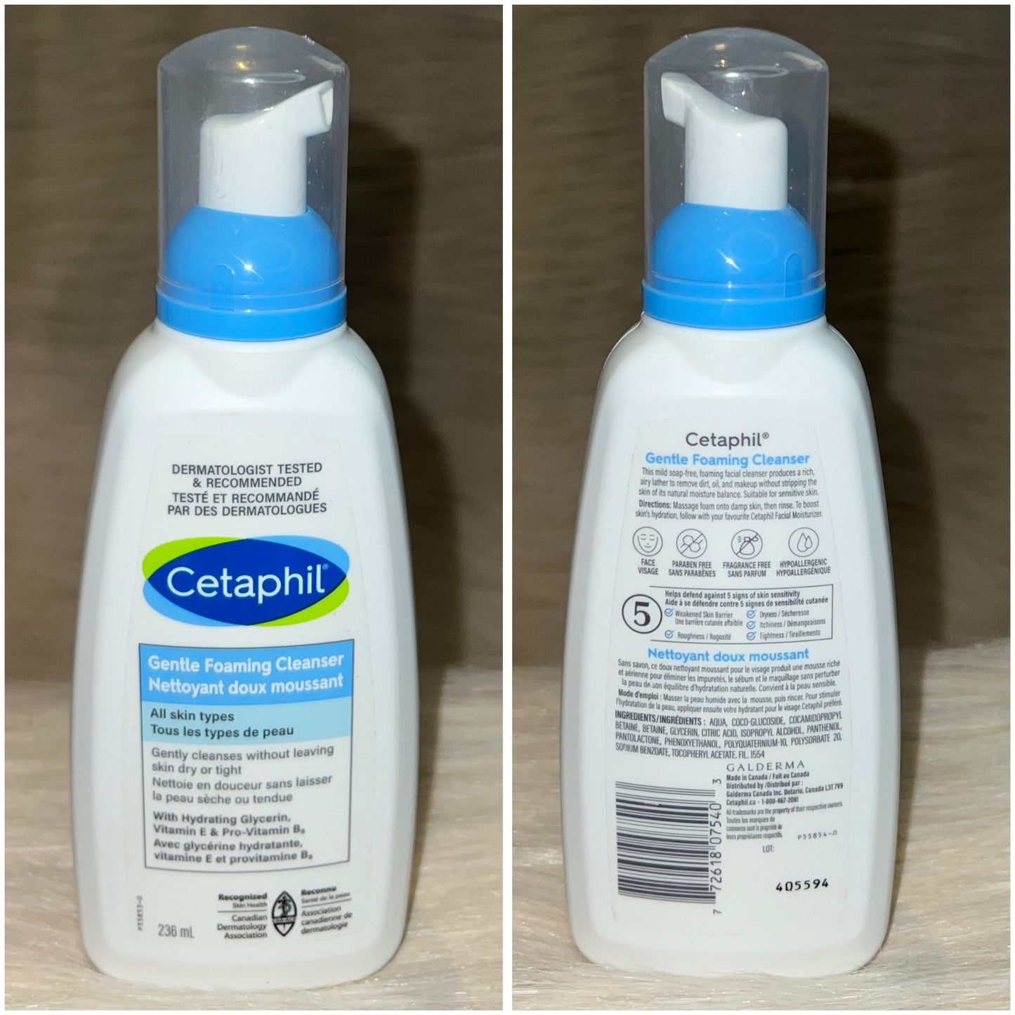 Cetaphil Gentle Foaming Cleanser 236ml
