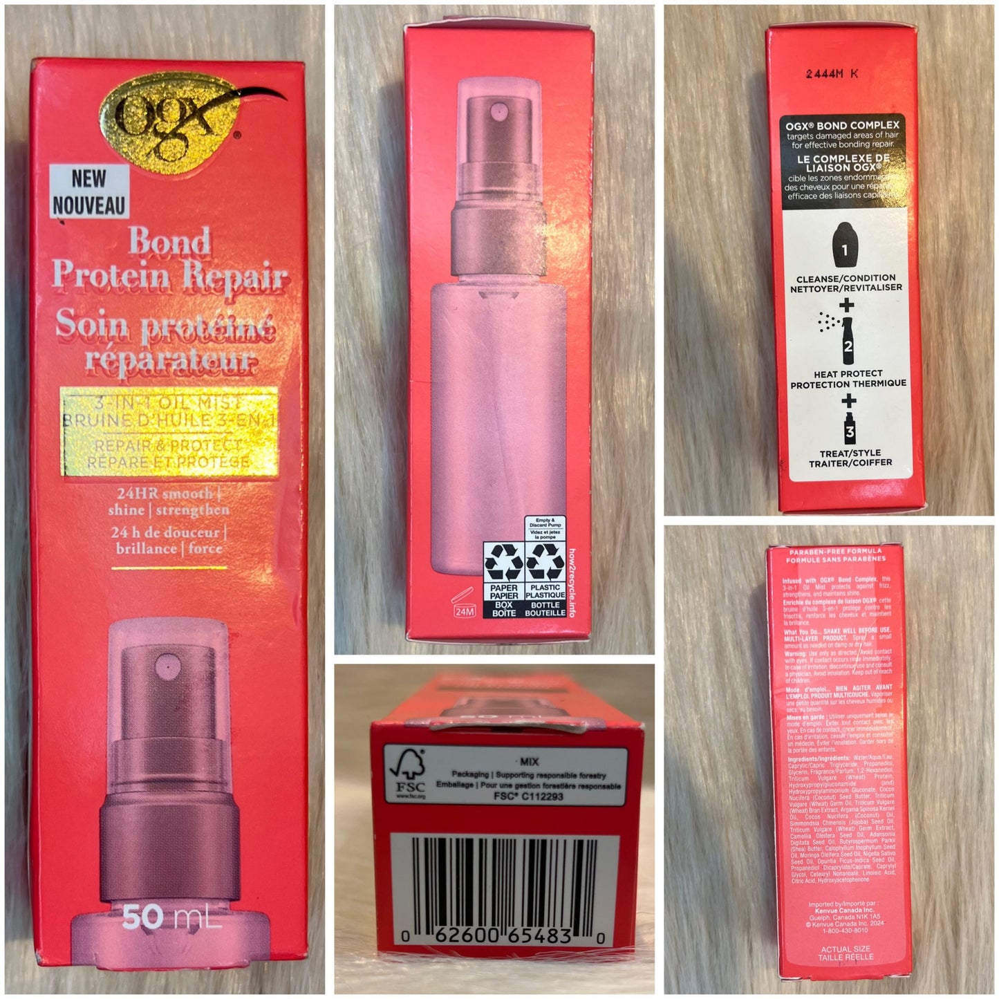 OGX Bond Repair 3-in-1 Oil Mist Serum 50ml