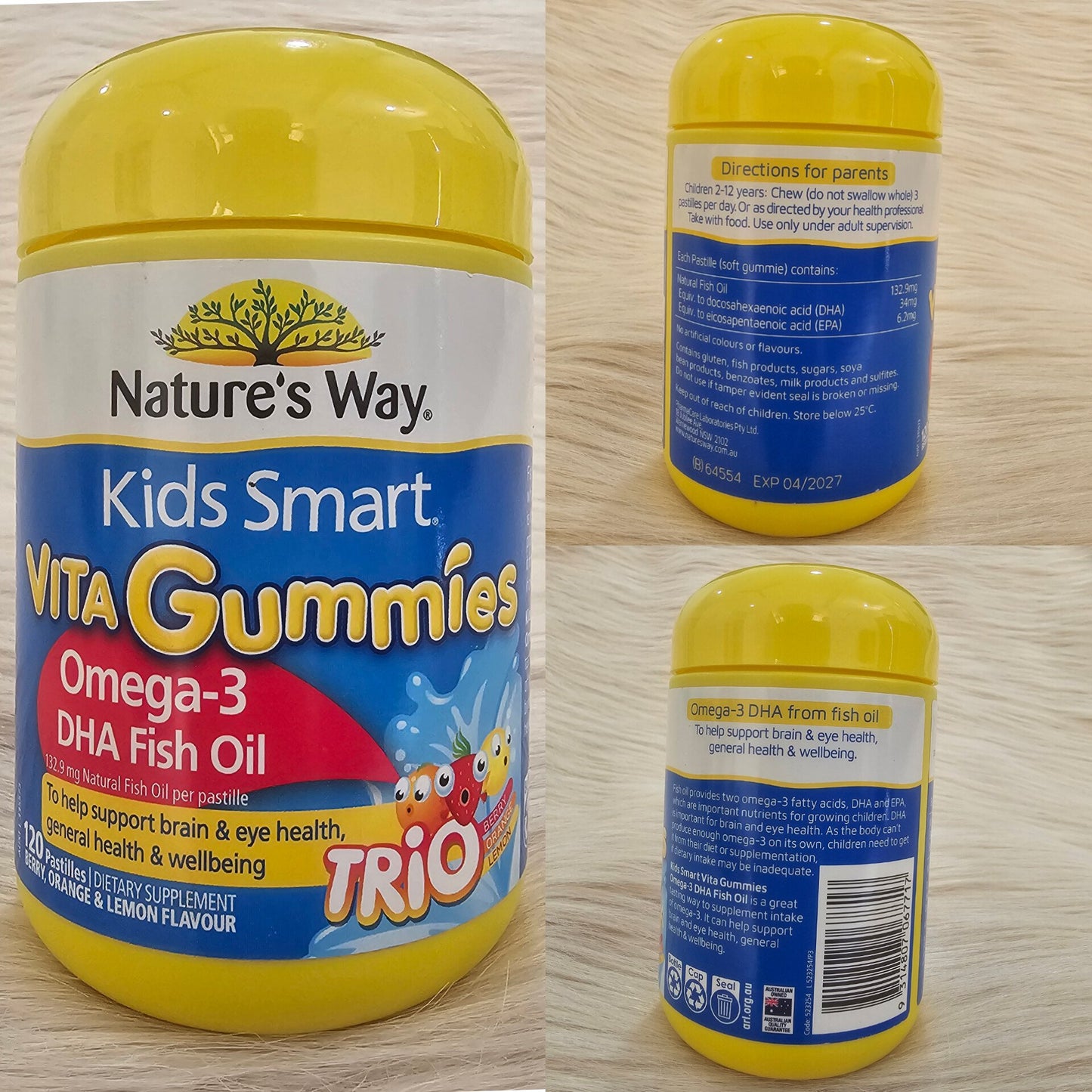 Nature’s Way Kids Smart Omega-3 DHA Gummies 120s