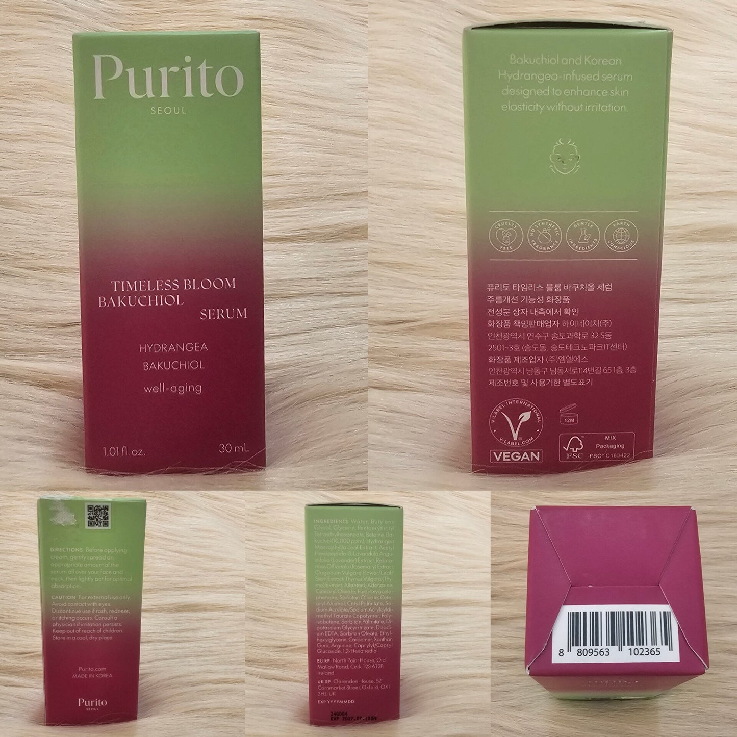 PURITO Timeless Bloom Bakuchiol Serum 30ml