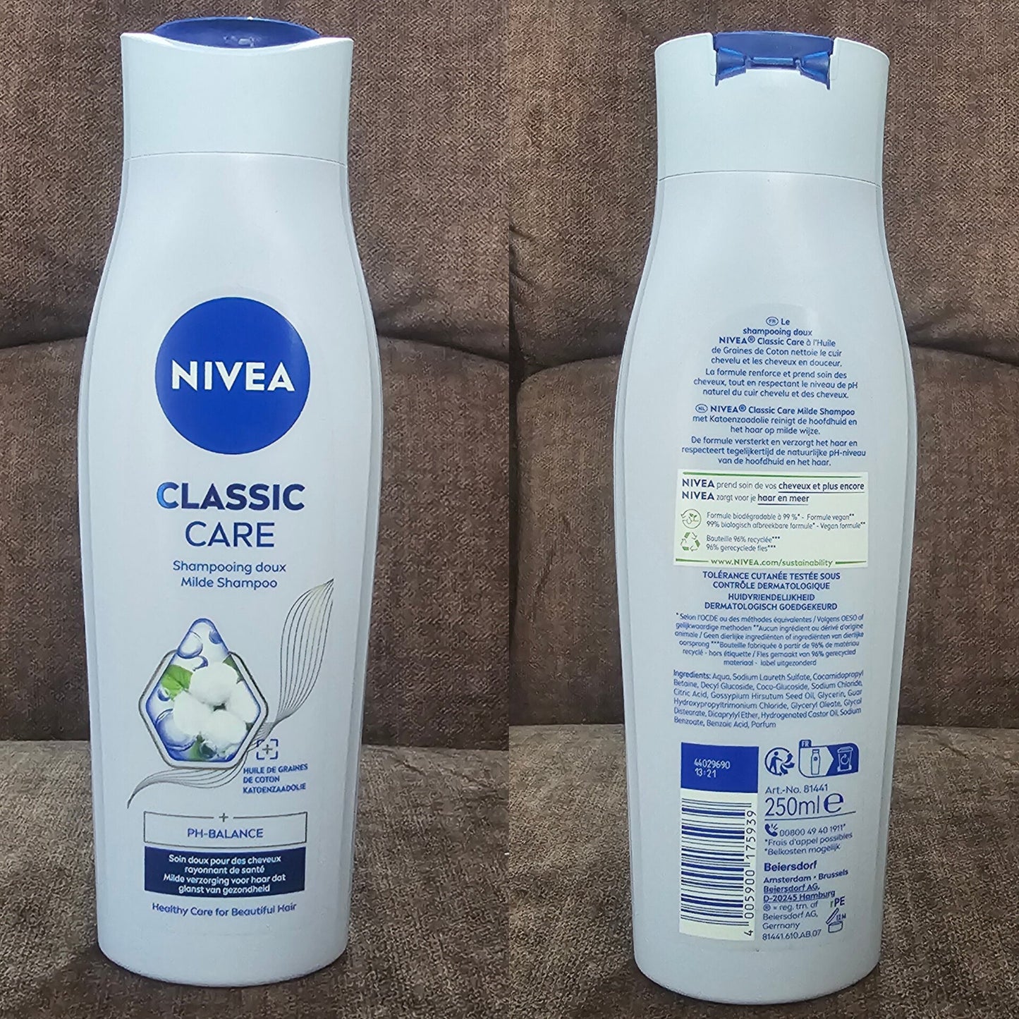 NIVEA Classic Care Shampoo – 250ml