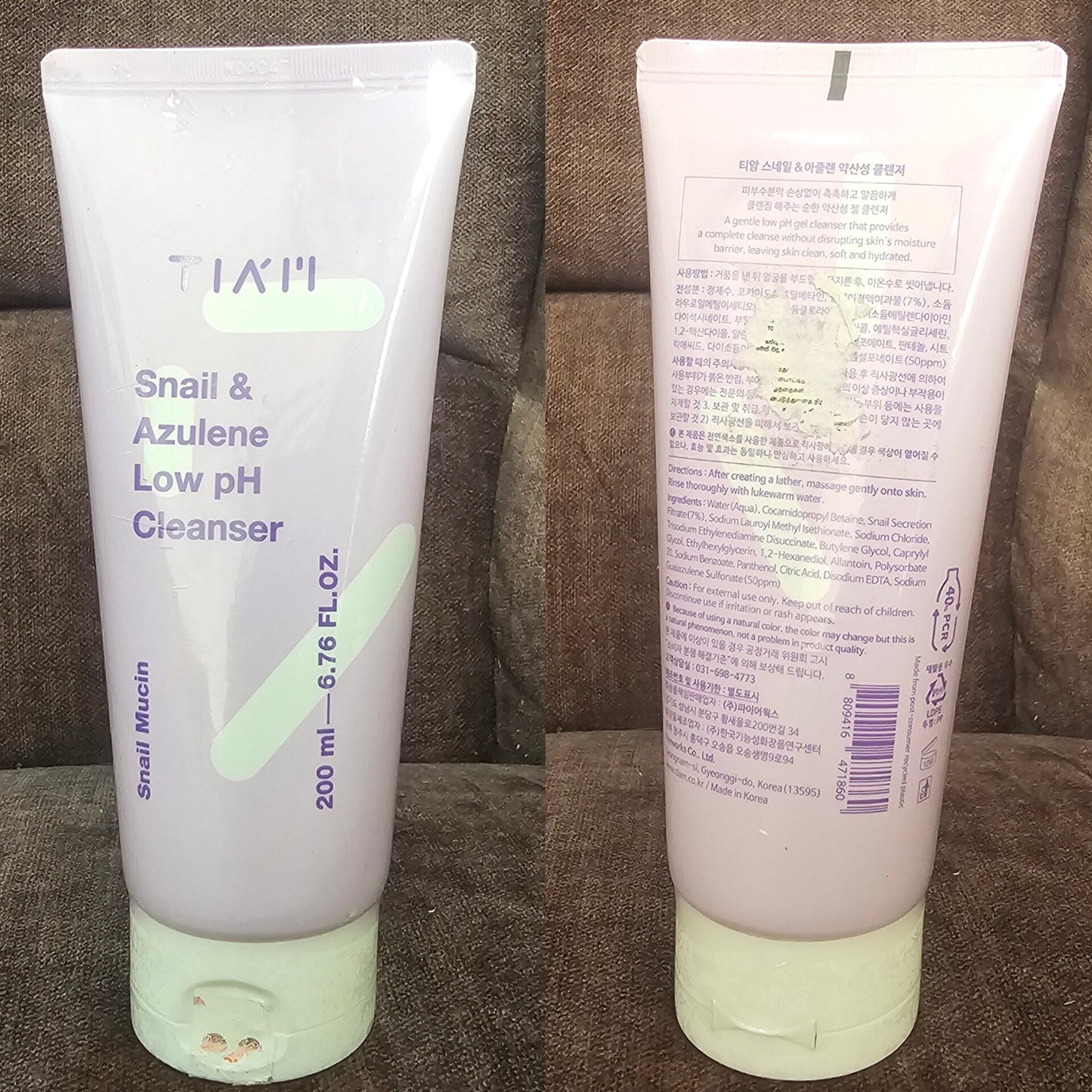 TIA’M Snail & Azulene Low pH Cleanser 200ml