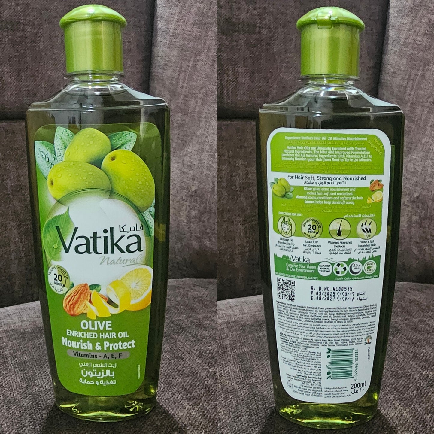 Vatika Naturals Olive Enriched Hair Oil 200ml