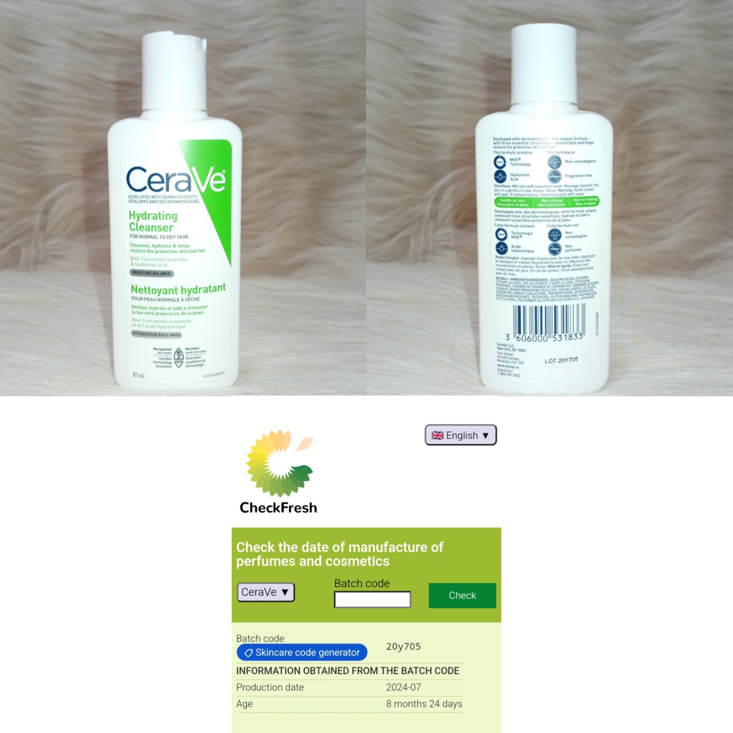 CeraVe Hydrating Facial Cleanser 87ml