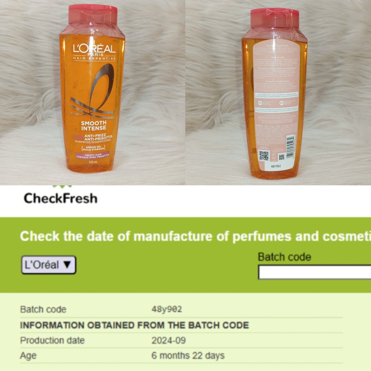 L'Oréal Paris Smooth Intense Anti-Frizz Shampoo 375ml