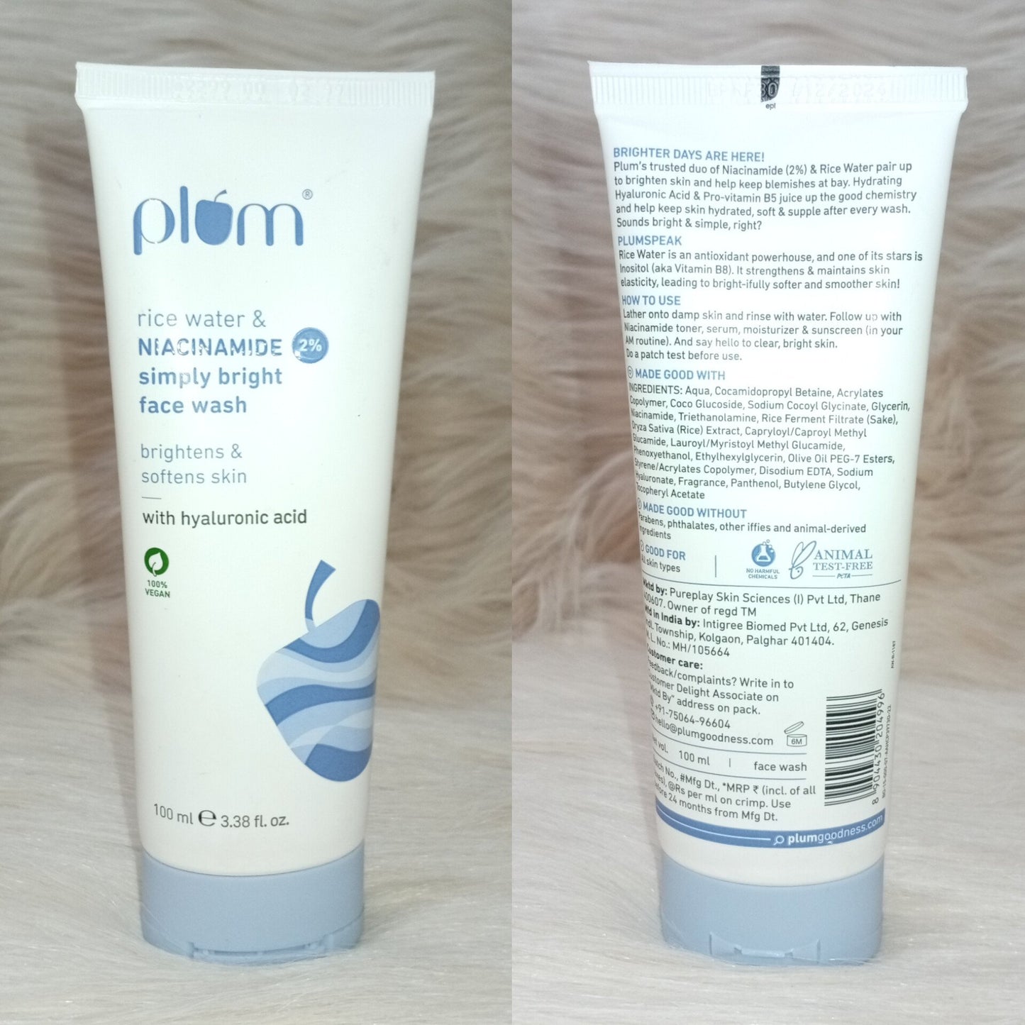 Plum Simply Bright 2% Niacinamide Face Wash 100ml
