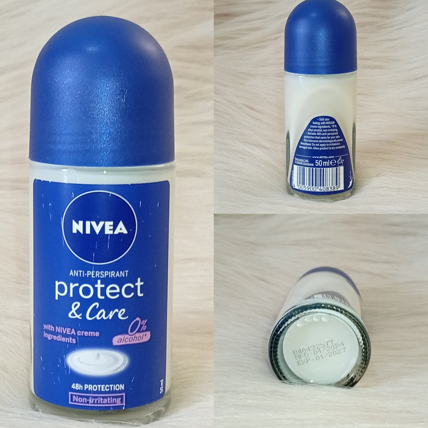 NIVEA Protect & Care Roll-On Deodorant 50ml