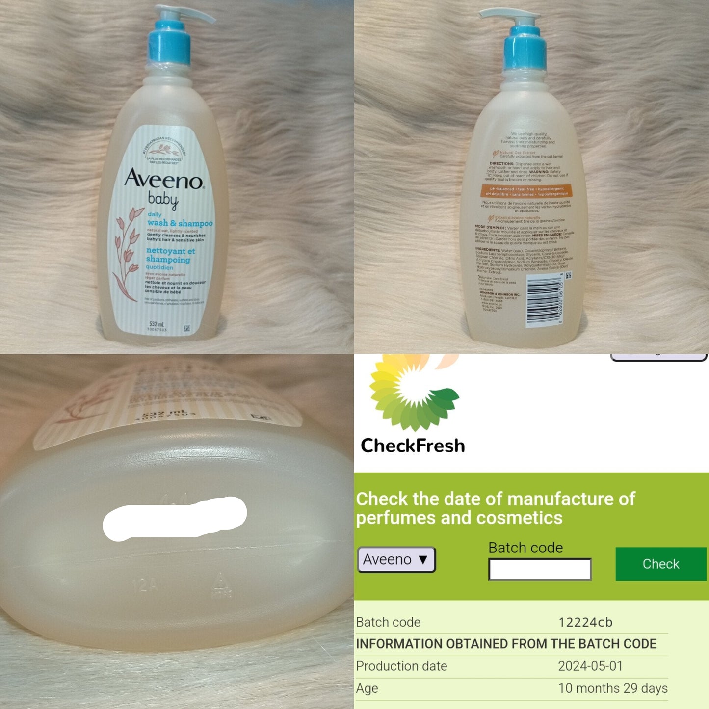 Aveeno Baby Wash & Shampoo 532ml Gentle Daily Care