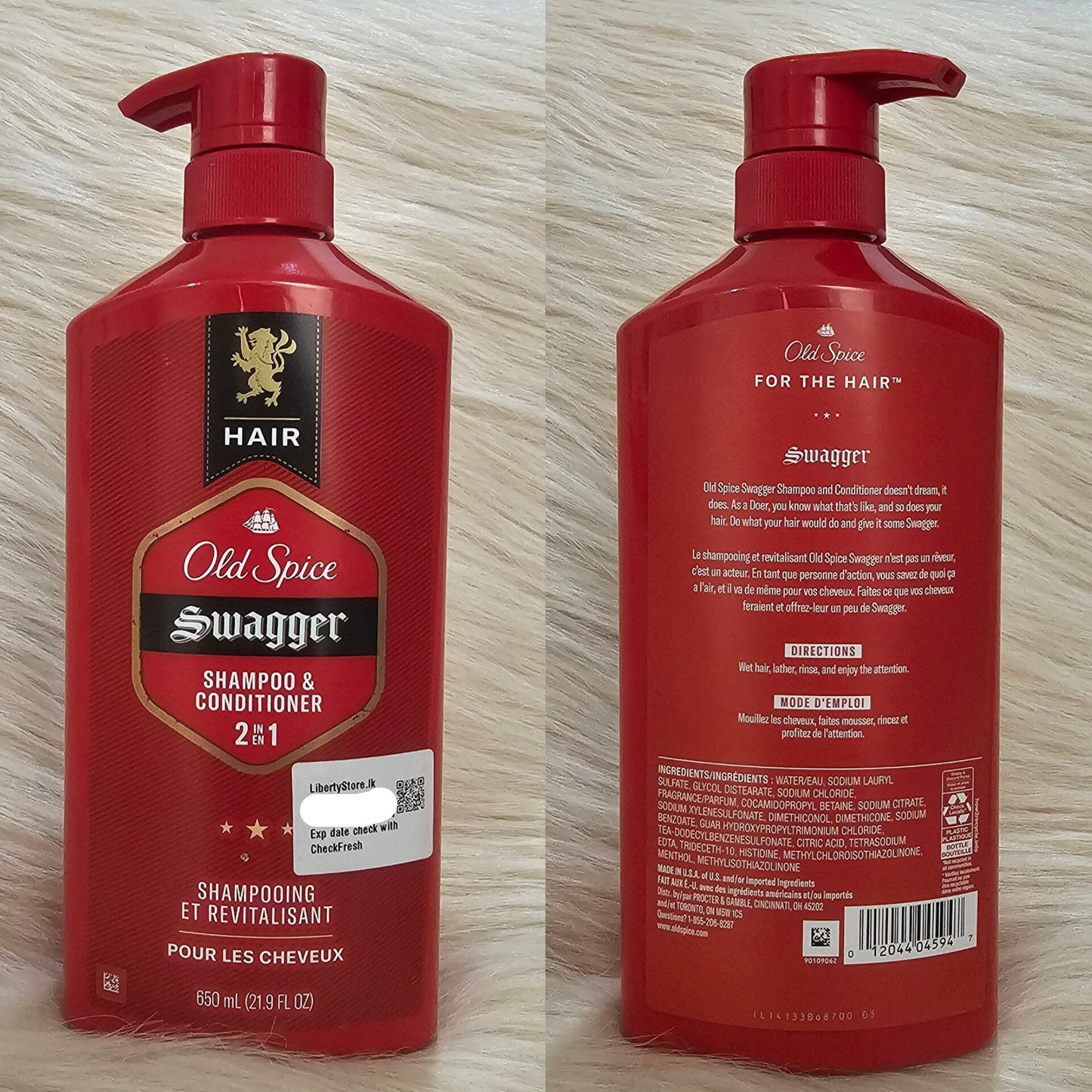 Old Spice Swagger 2-in-1 Shampoo & Conditioner for Men – 650ml