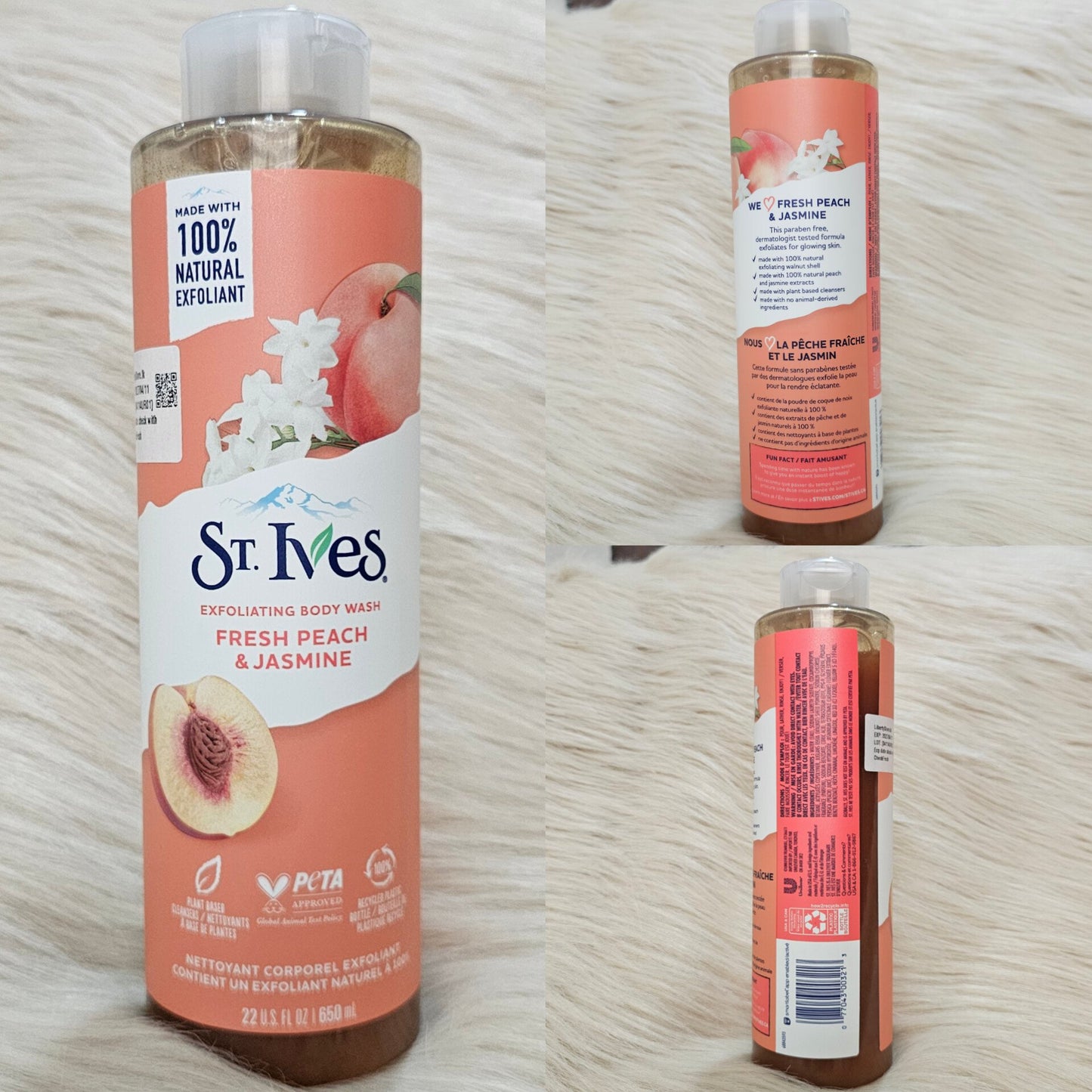 St. Ives Peach & Jasmine Body Wash 650ml