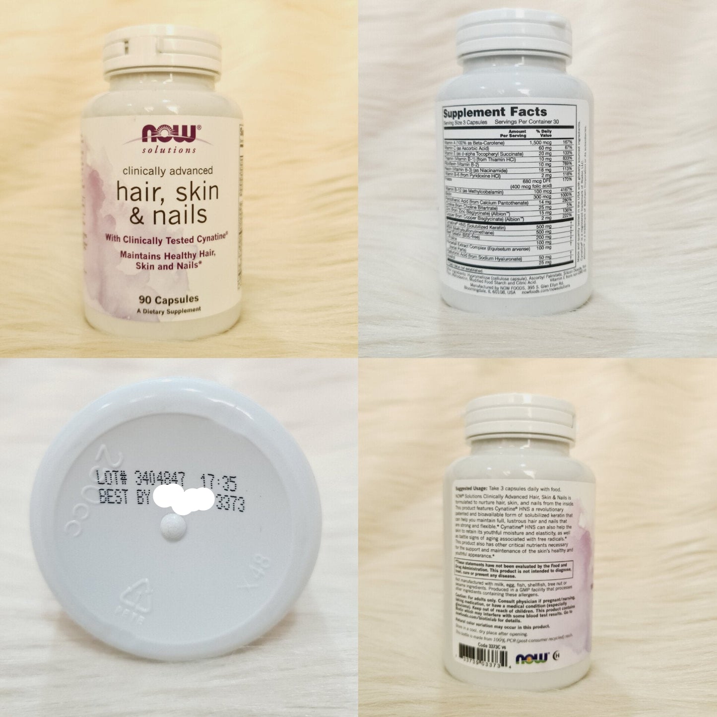 NOW Foods Clinically Advanced Hair, Skin & Nails – 90 Capsules