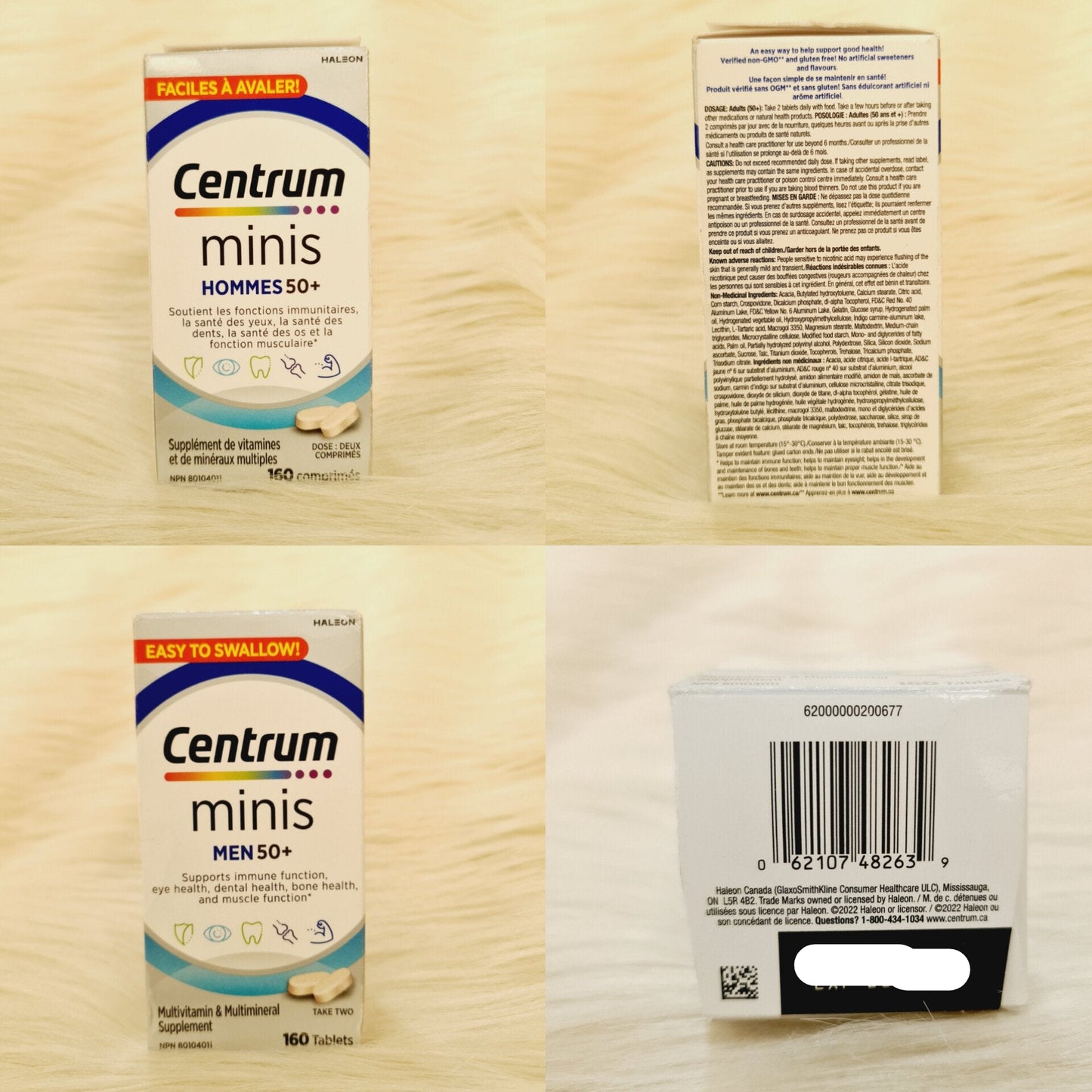 Centrum Men 50+ Multivitamins Supplement for, 160 Mini Tablets