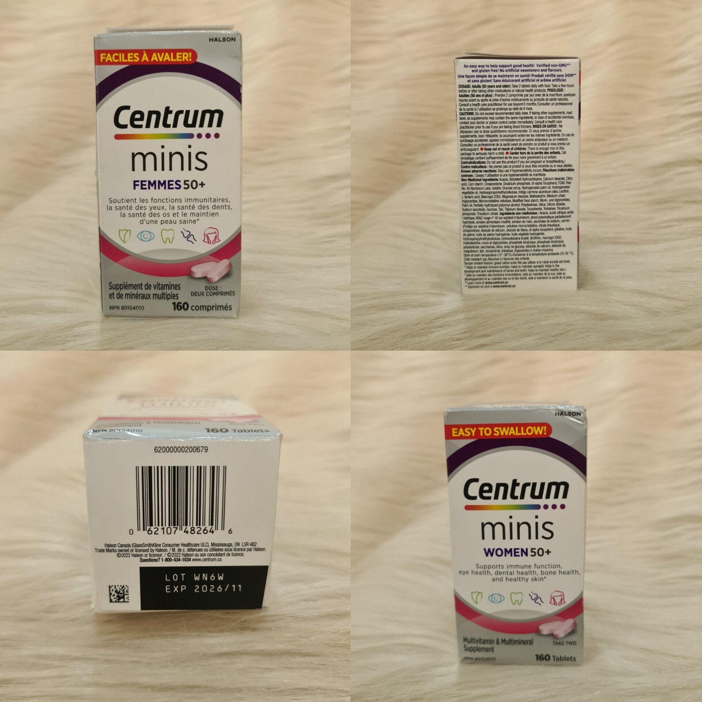 Centrum Women 50+ Multivitamins Supplement for, 160 Mini Tablets