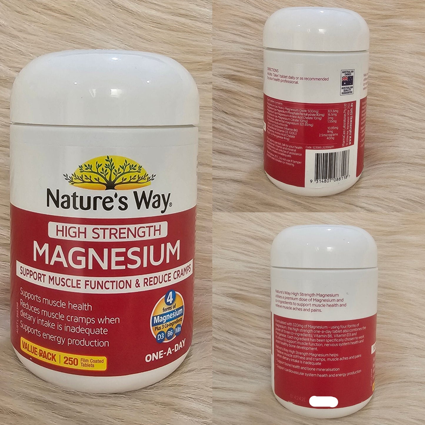 Nature’s Way High Strength Magnesium 250 Tablets