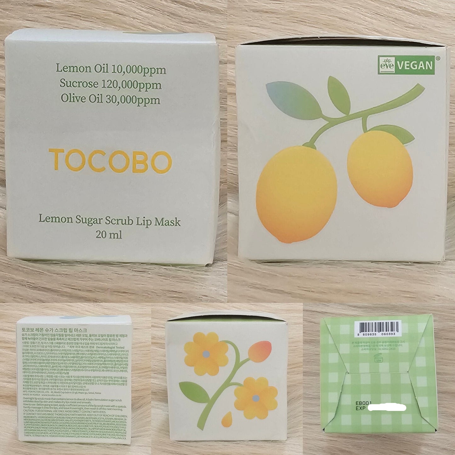 TOCOBO Lemon Sugar Scrub Lip Mask (20ml)
