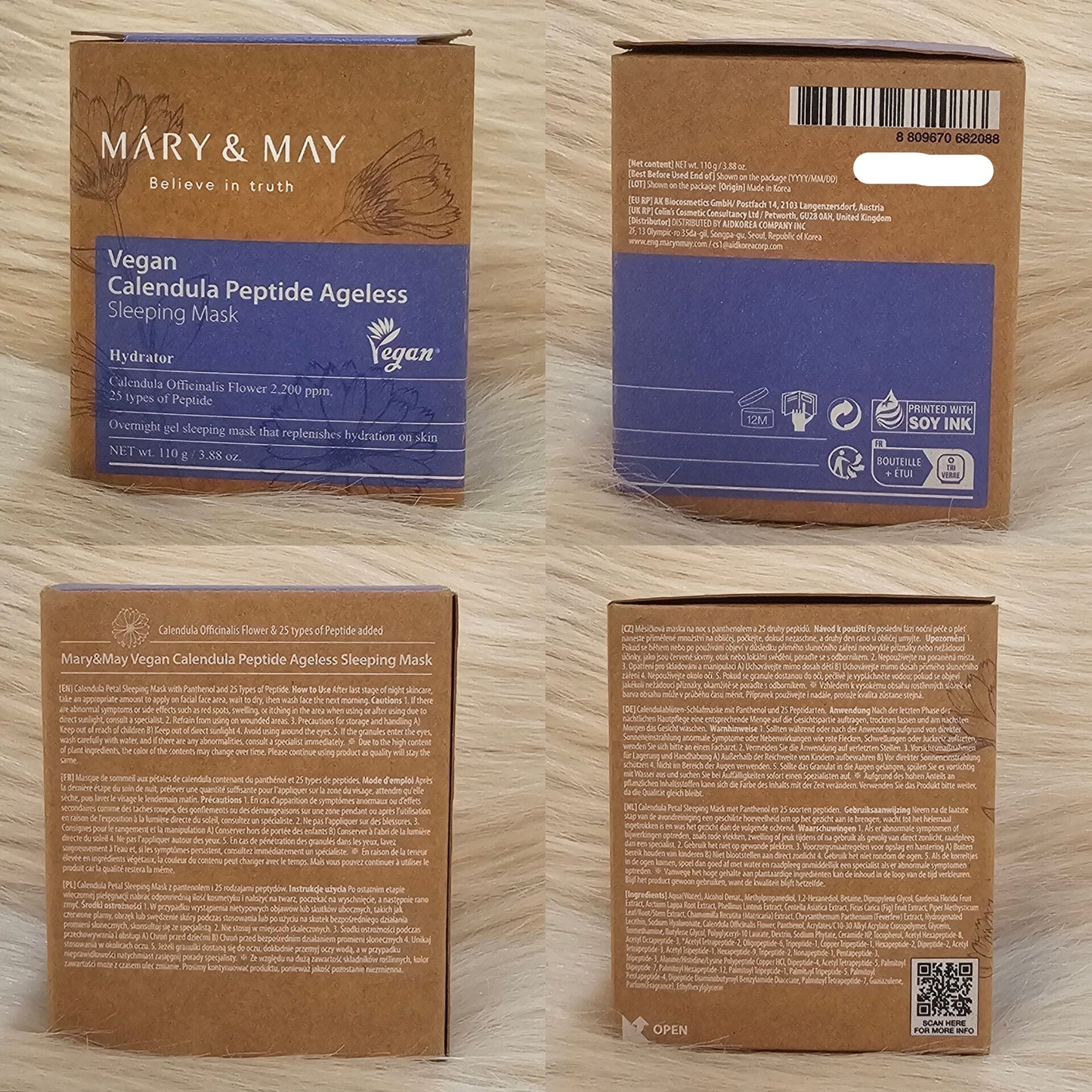 Mary & May Calendula Peptide Sleeping Mask 110g