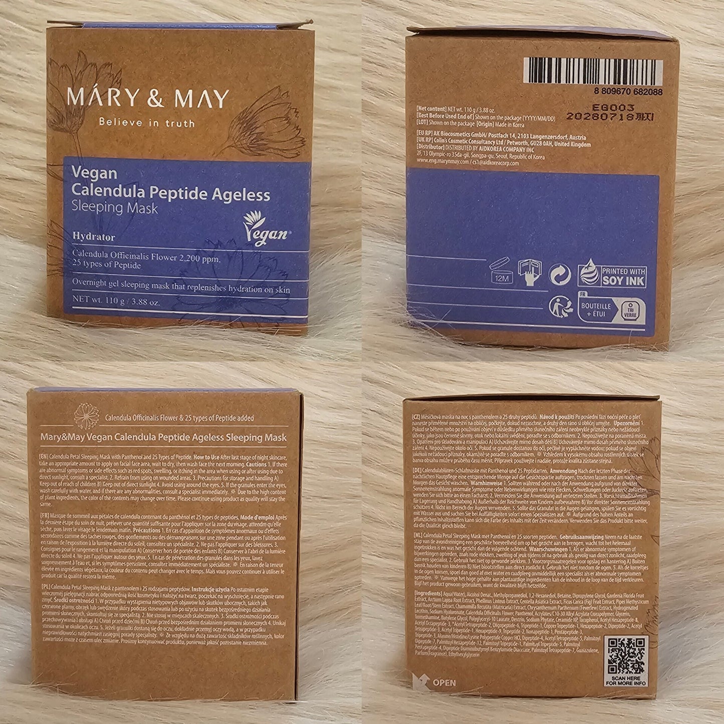 Mary & May Calendula Peptide Sleeping Mask 110g