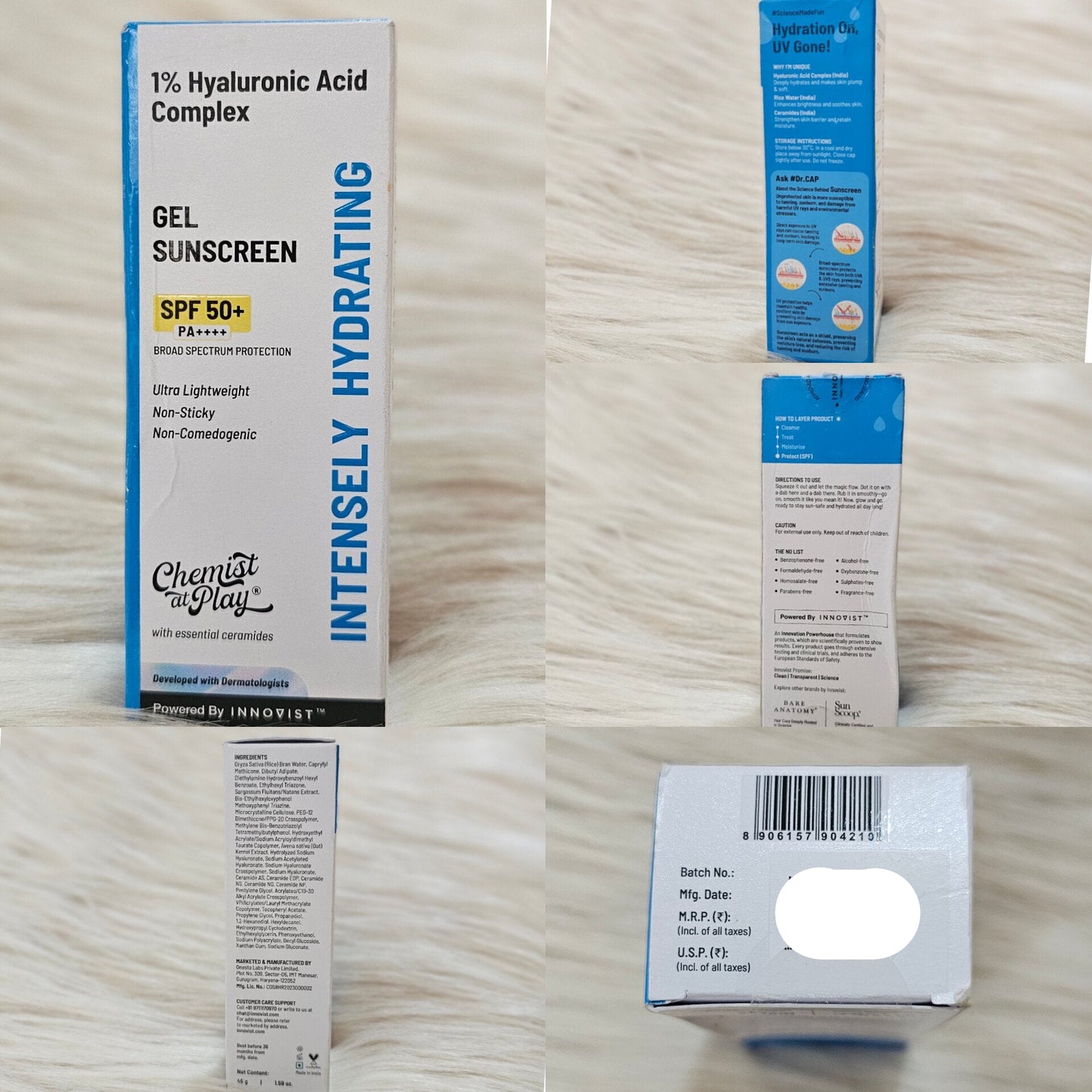 Chemist at Play SPF 50+ Hydrating Gel Sunscreen 45g