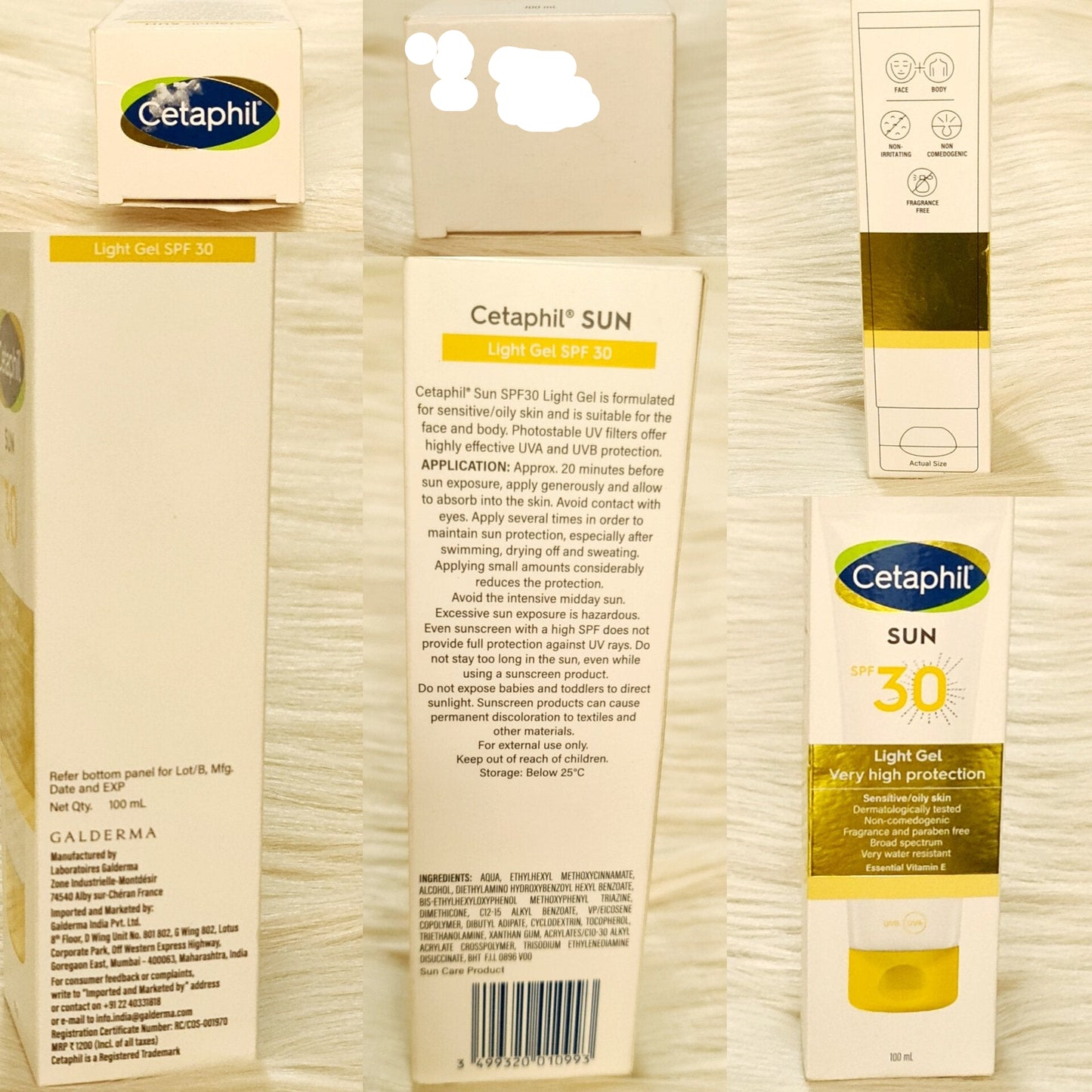 Cetaphil Sun SPF 30 Light Gel Sunscreen 100ml