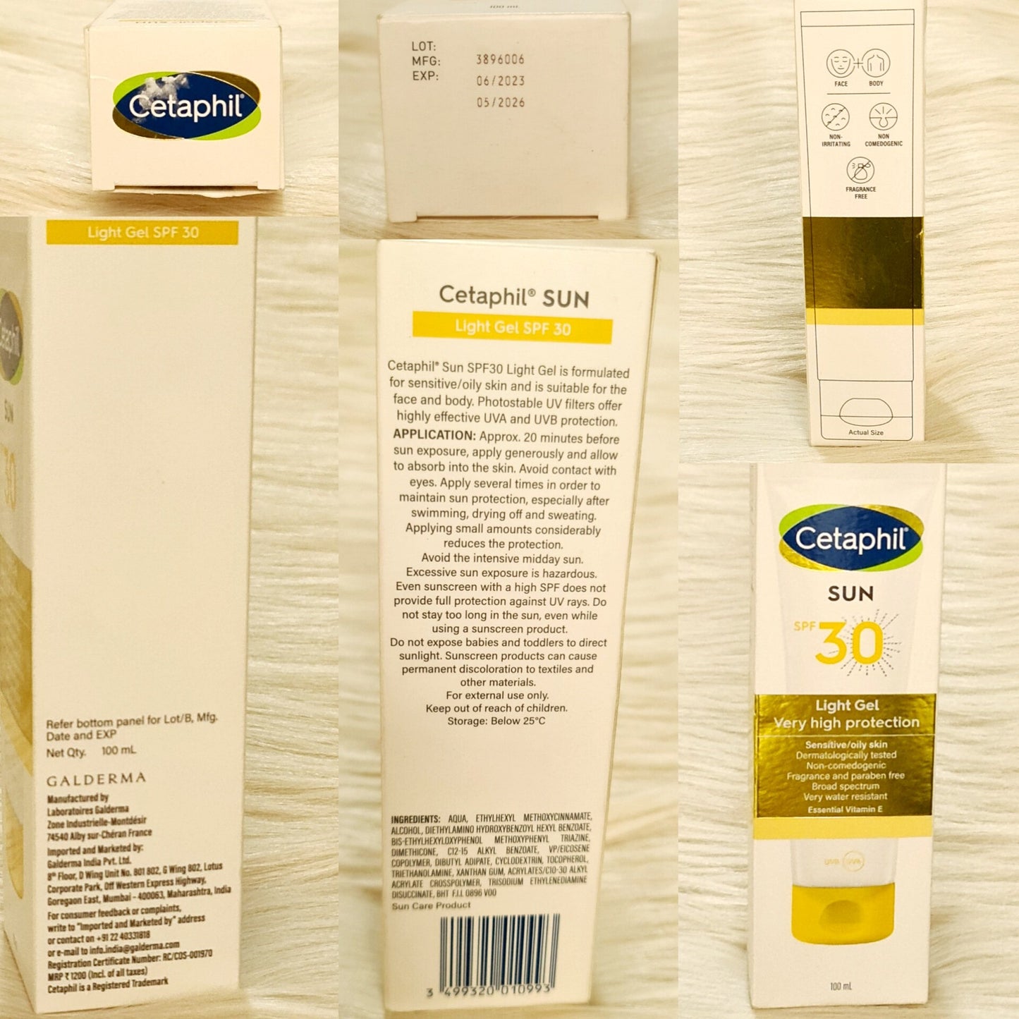 Cetaphil Sun SPF 30 Light Gel Sunscreen 100ml