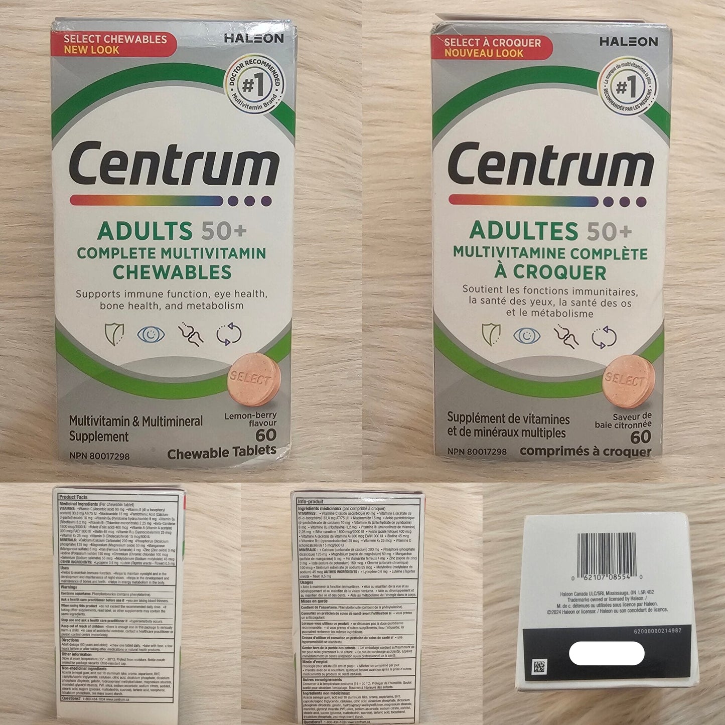 Centrum Select Essentials 50+ Chewable Multivitamins