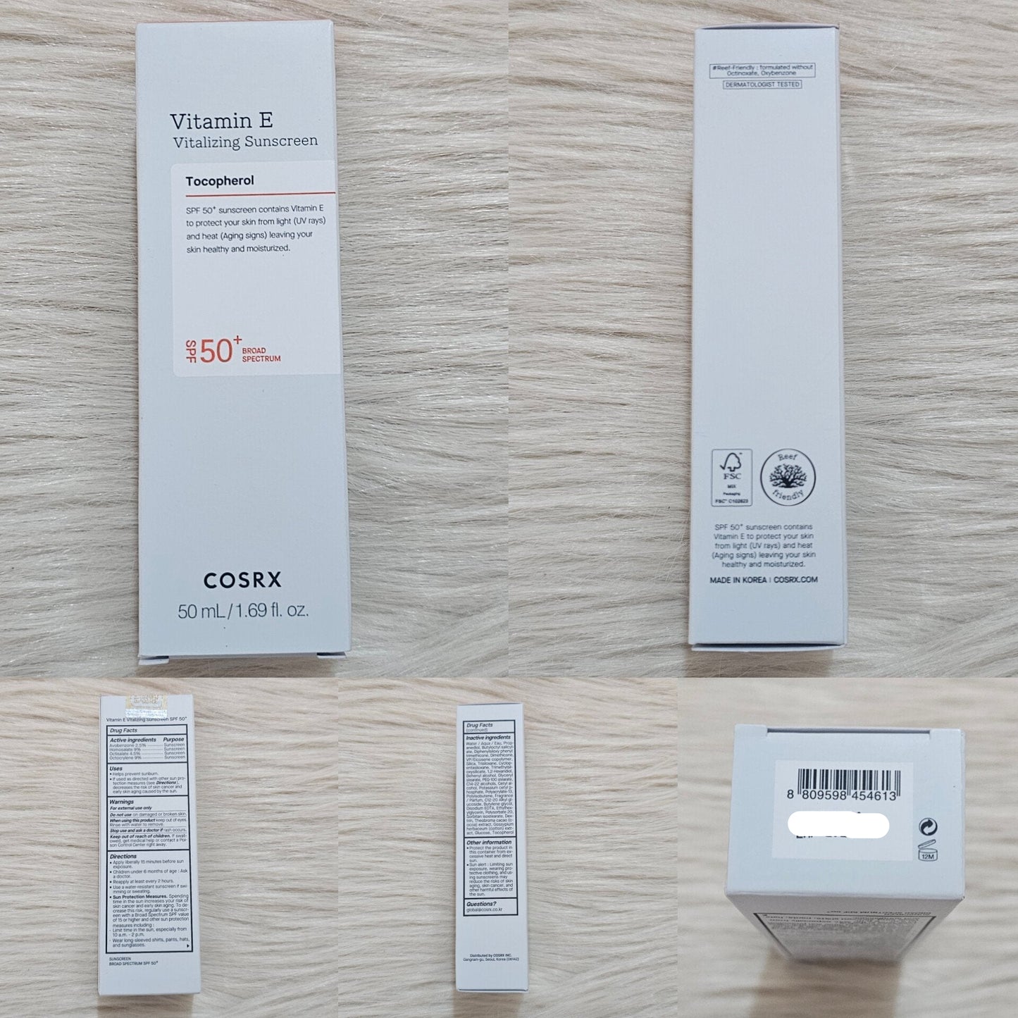 COSRX Vitamin E Sunscreen SPF50+ PA++++ 50ml