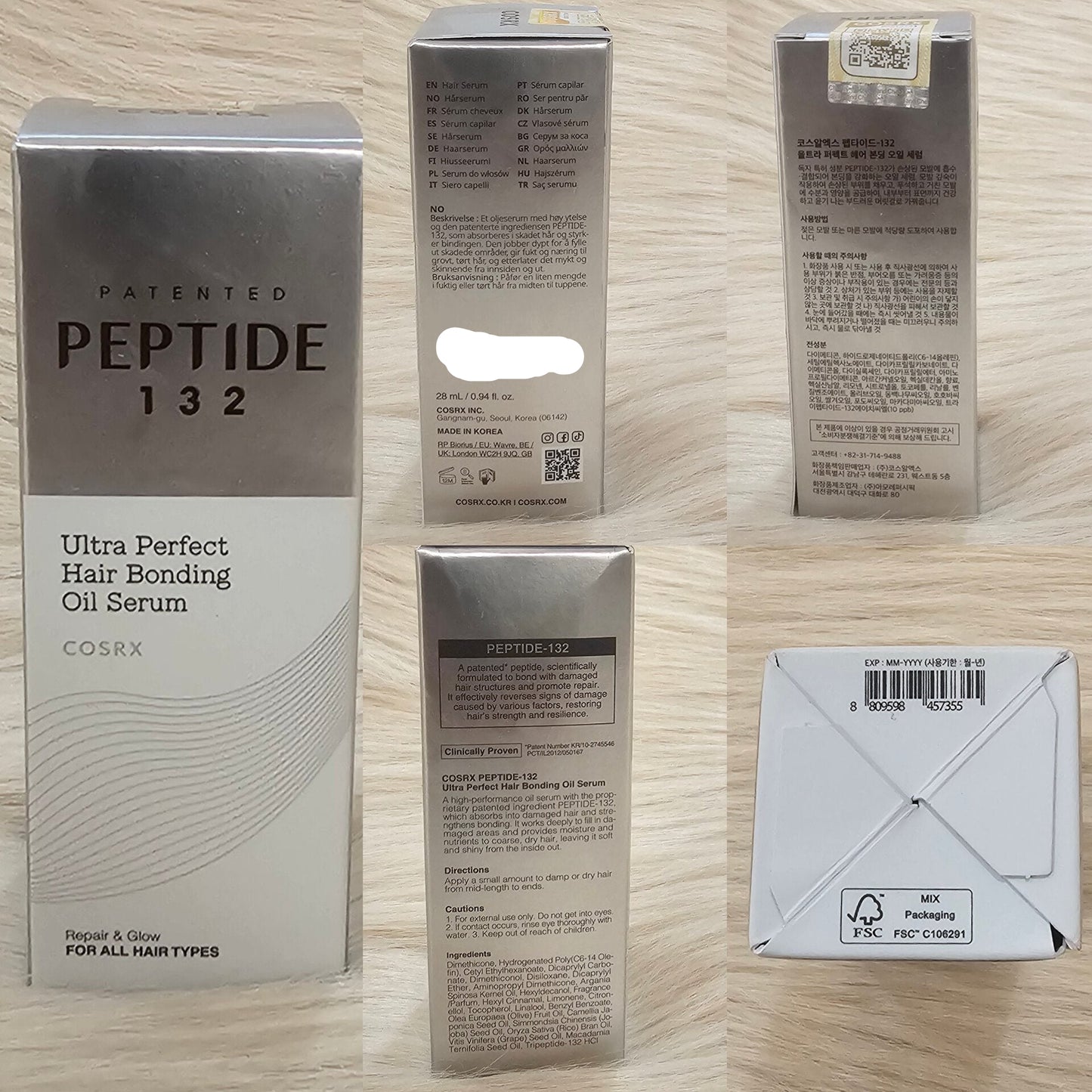 COSRX Peptide-132 Ultra Perfect Hair Bonding Oil Serum 28ml