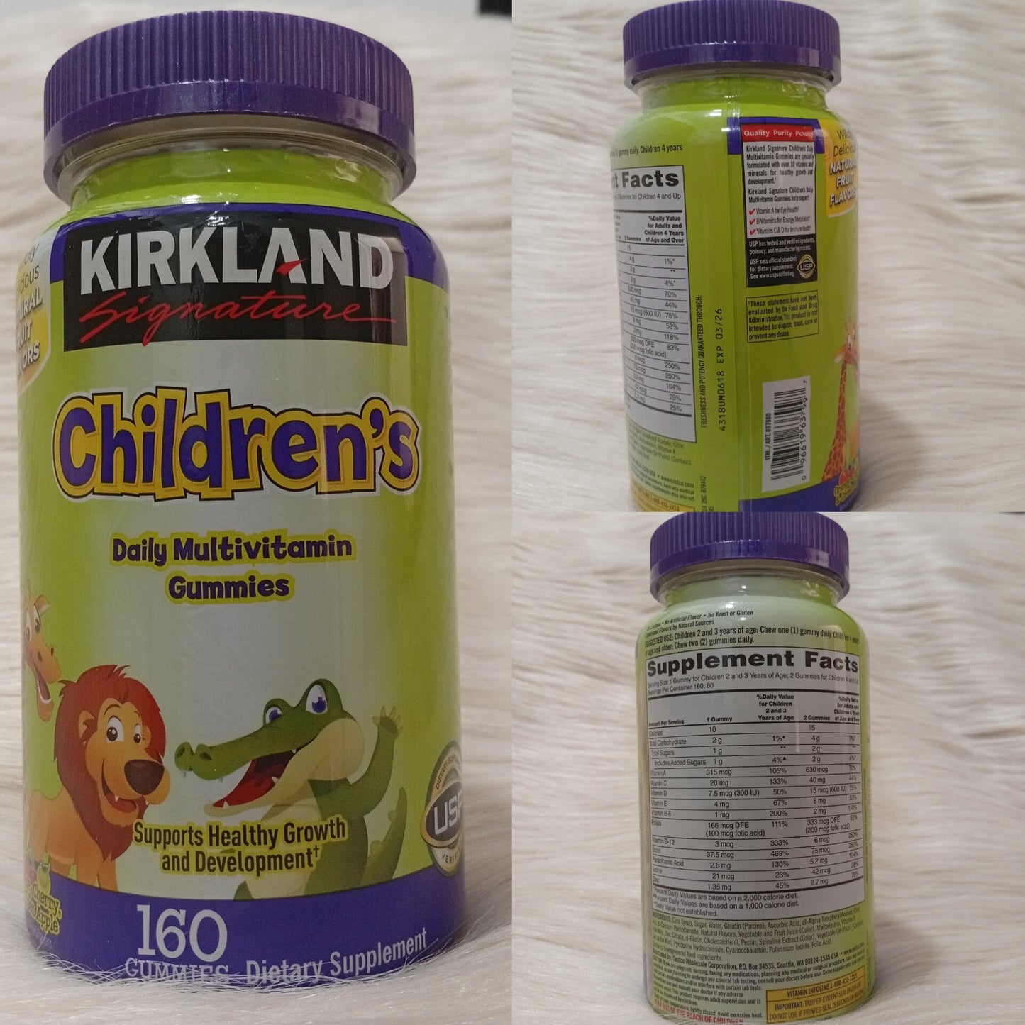 Kirkland Children’s Daily Multivitamin Gummies – 160 Gummies