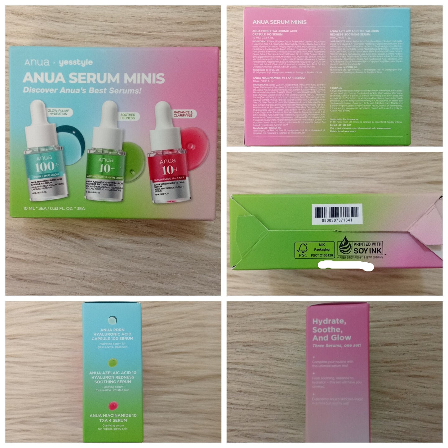 Anua Serum Mini Travel Kit 10ml