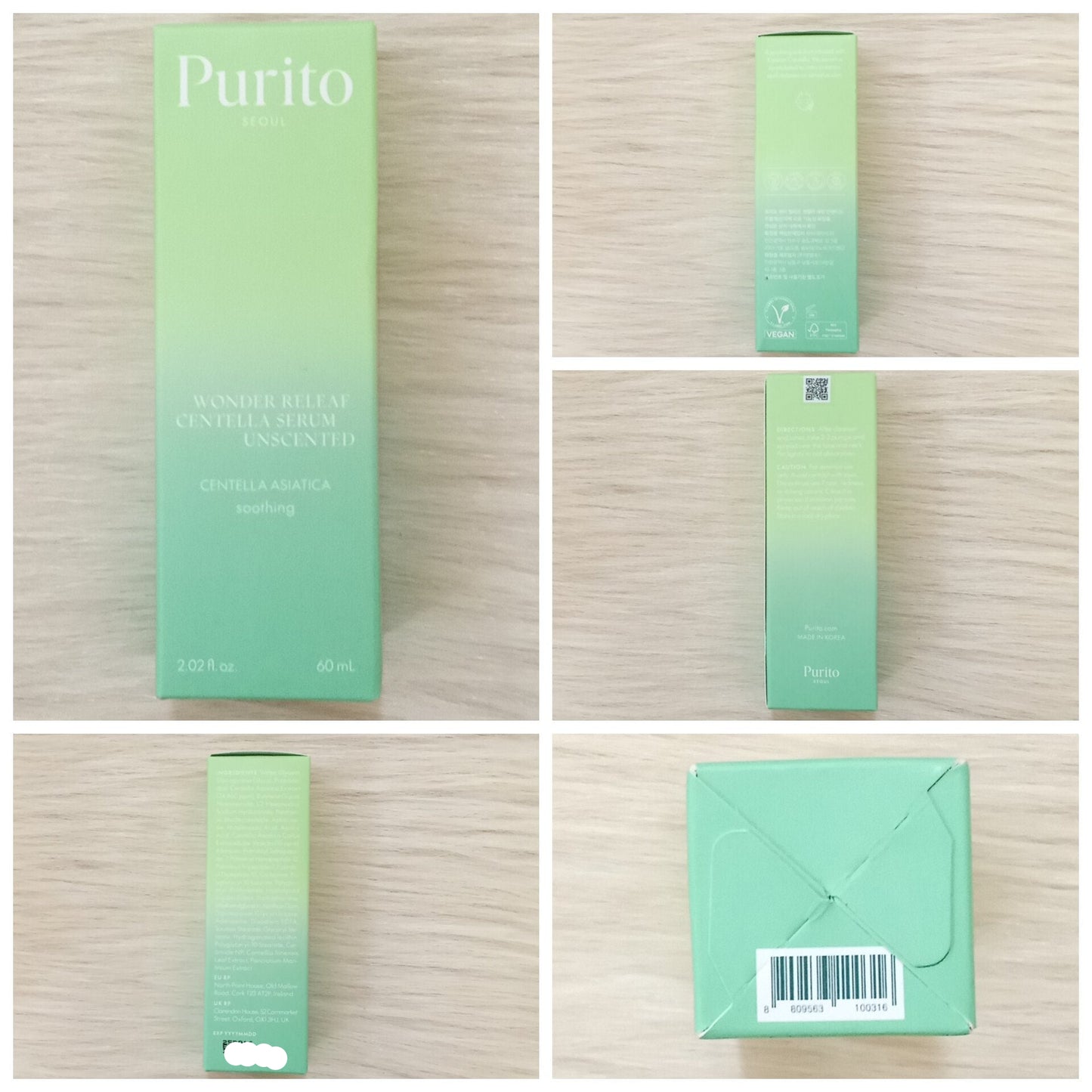 PURITO Wonder Releaf Centella Serum Unscented 60ml
