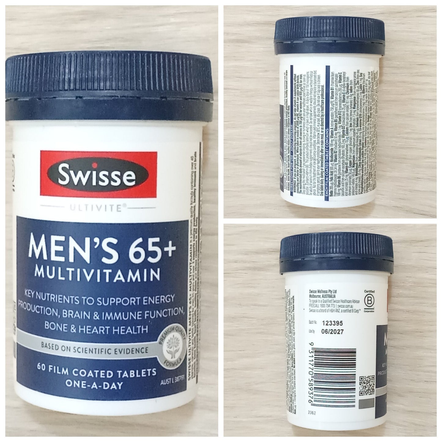 Swisse Men’s Ultivite 65+ 60 Tablets
