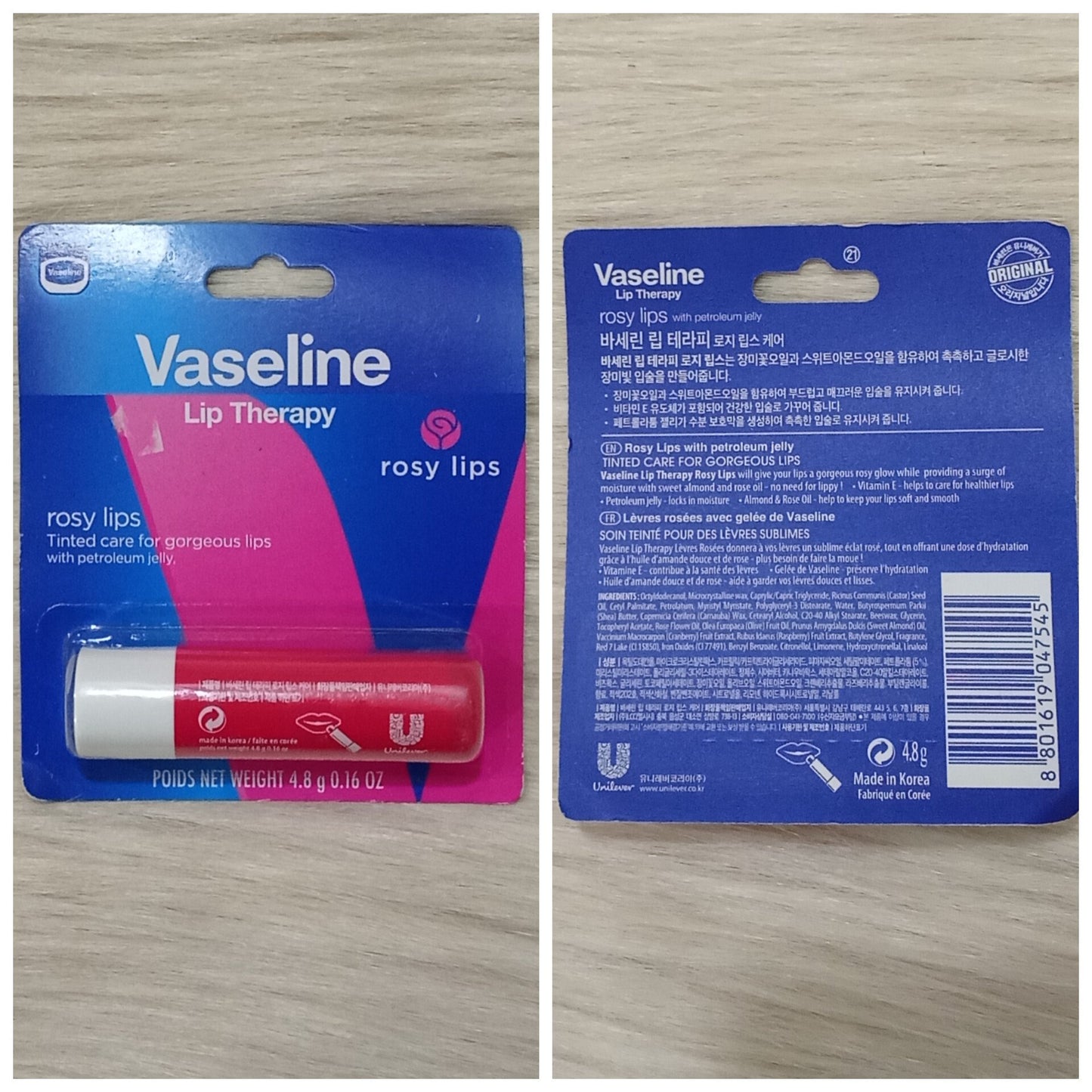 Vaseline Lip Therapy Rosy Lips 4.8g