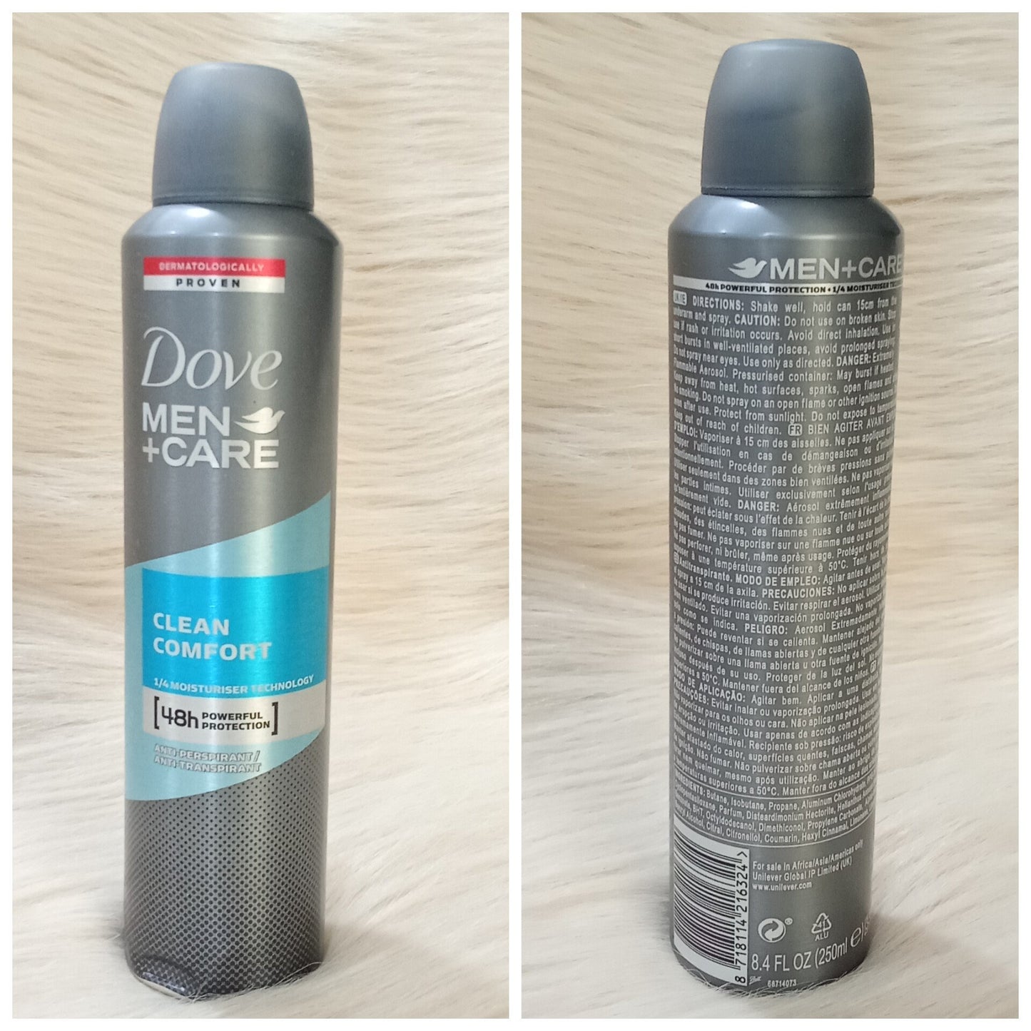 Dove Men+Care Clean Comfort Spray 250ml