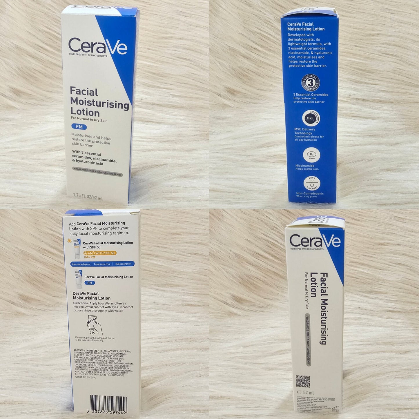 CeraVe PM Facial Moisturizing Lotion 52ml – Night Hydration