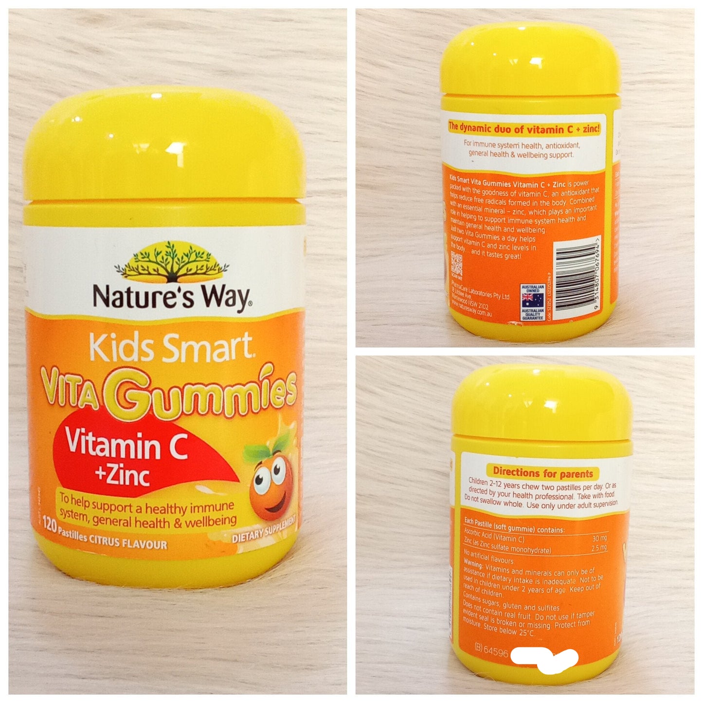 Nature’s Way Kids Smart Vitamin C + Zinc Gummies 120s