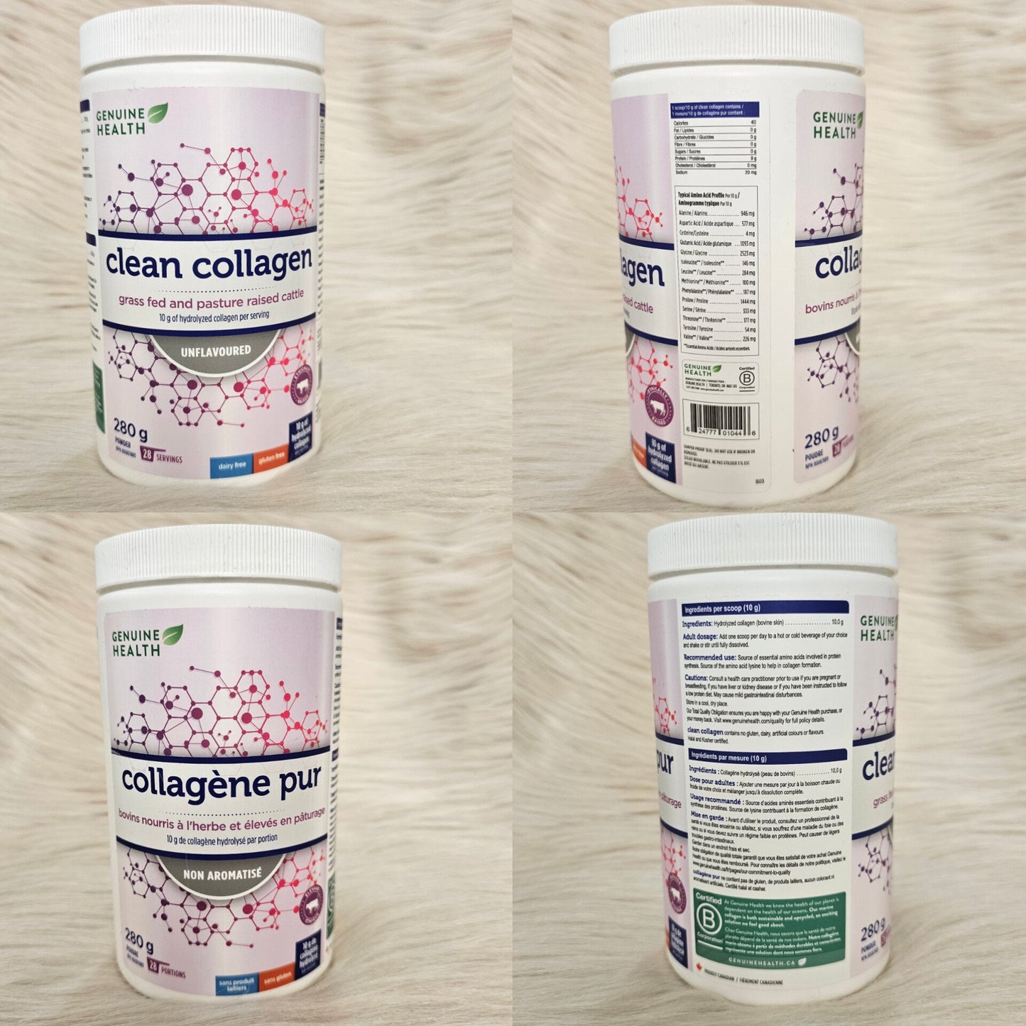 Genuine Health Bovine Clean Collagen Powder 280g