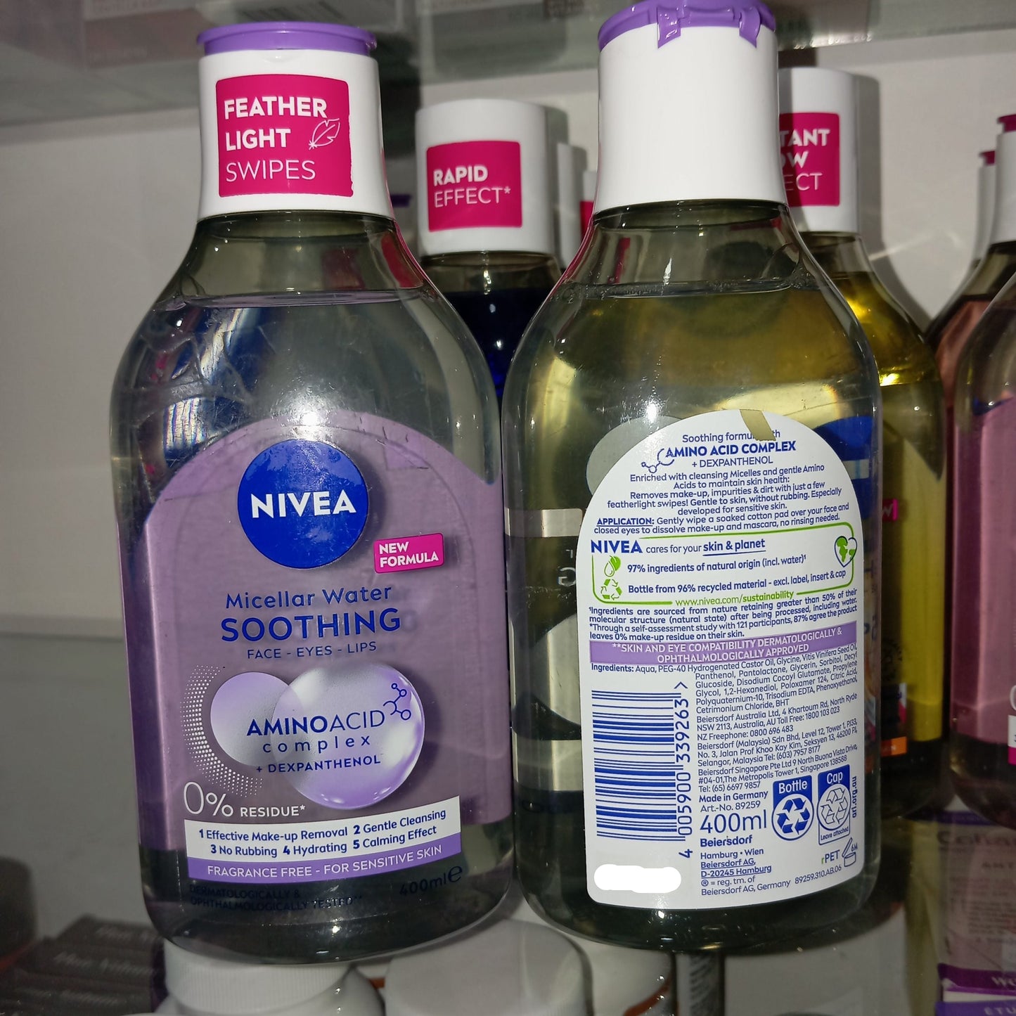 NIVEA MicellAIR Sensitive 5-in-1 Micellar Water – 400ml