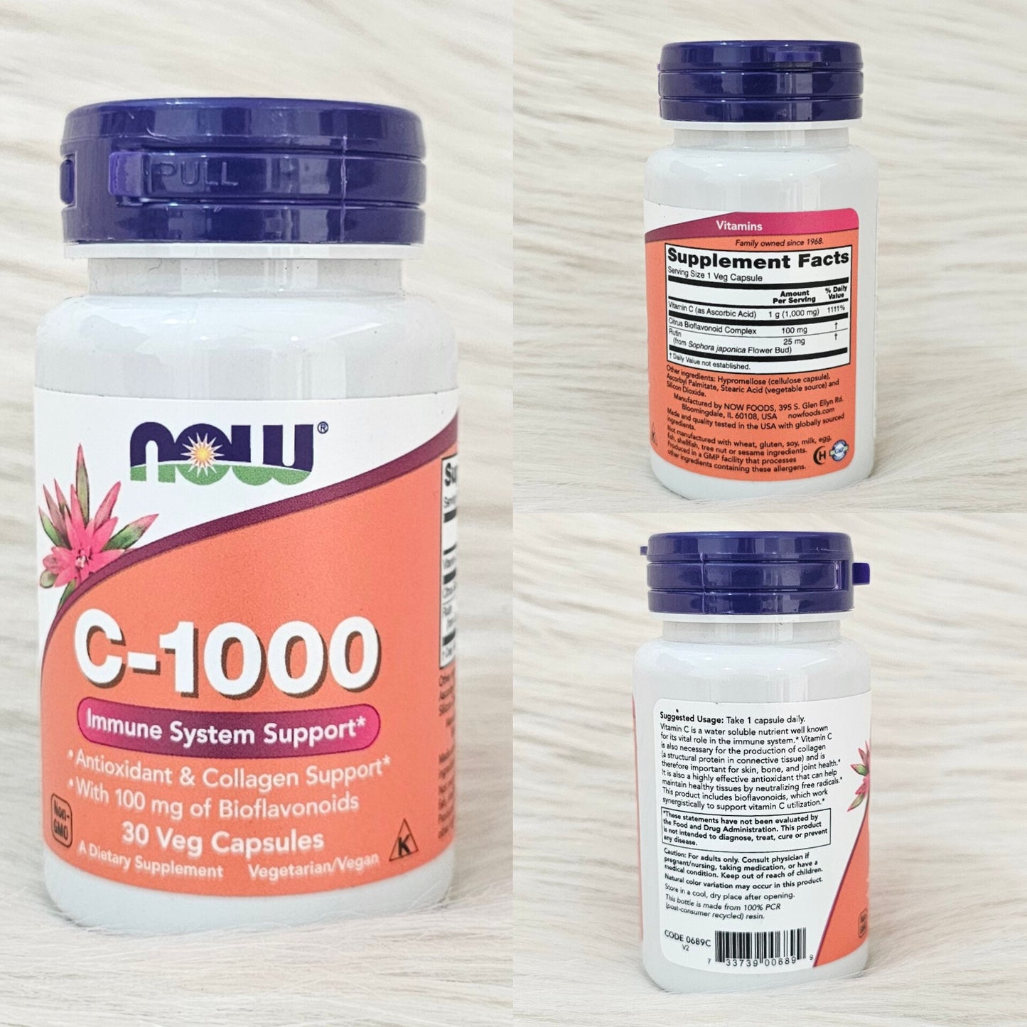 NOW Foods Vitamin C-1000 Veg Capsules (30 Caps)
