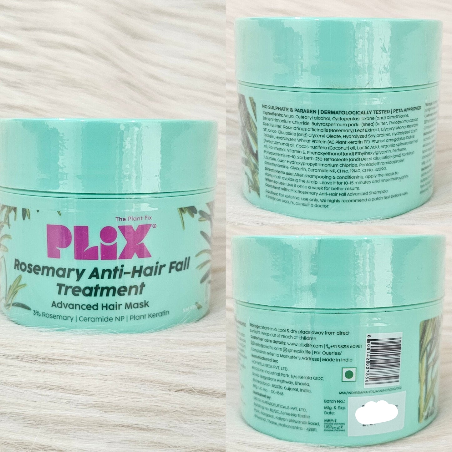 Plix Rosemary Anti Hair Fall Hair Mask (200g)