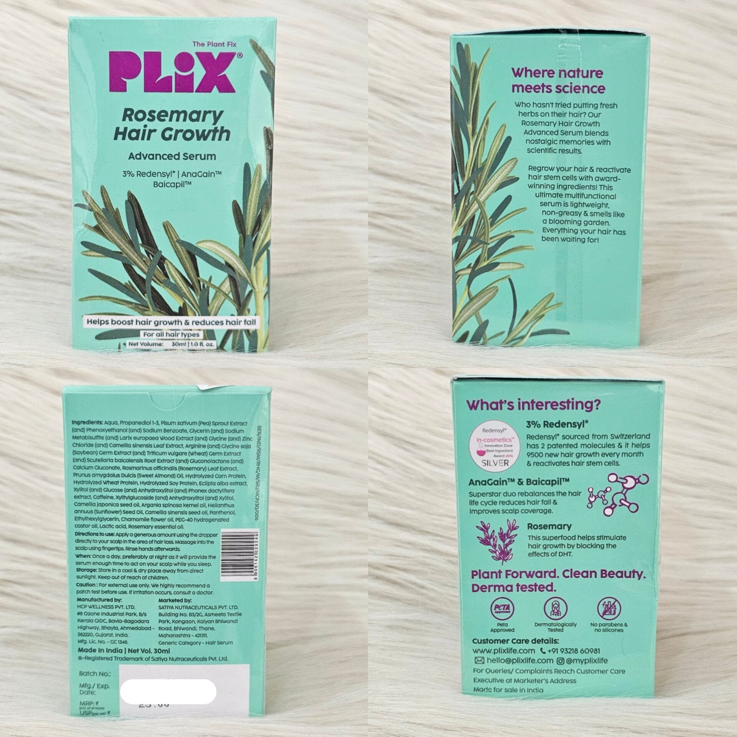 Plix Rosemary Hair Growth Serum 30ml