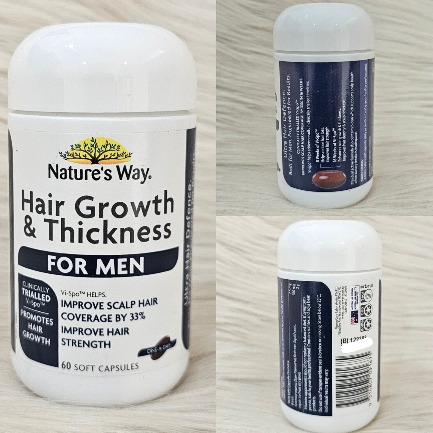 Nature’s Way Hair Growth & Thickness for Men – 60 Capsules