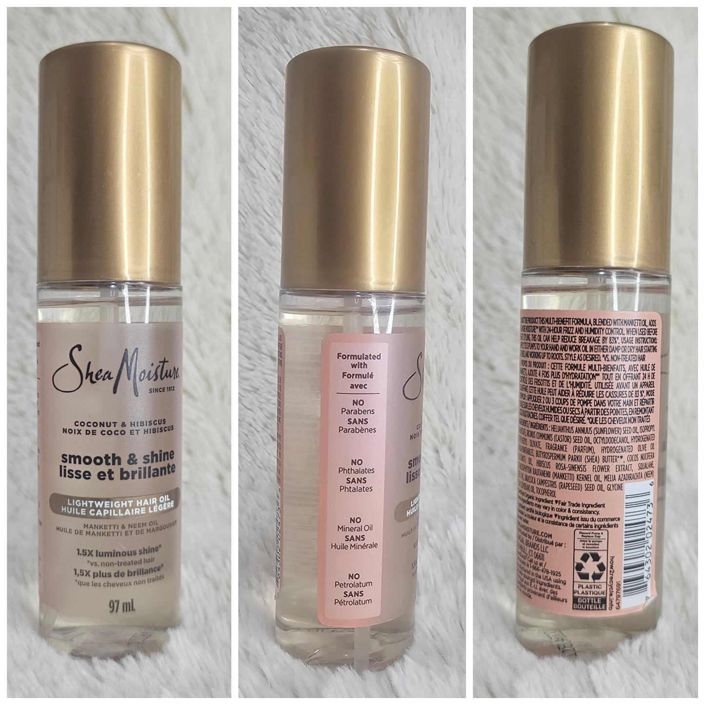 SheaMoisture Coconut & Hibiscus Smooth & Shine Hair Oil 97ml