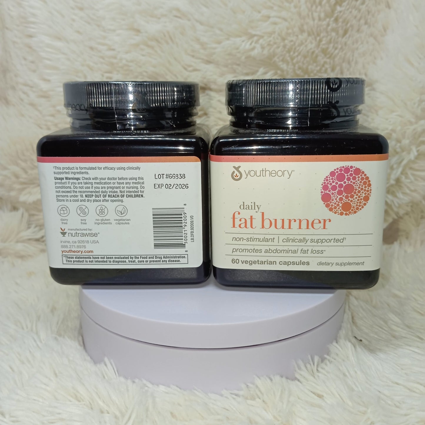 Youtheory Daily Fat Burner 60 Vegetarian Capsules