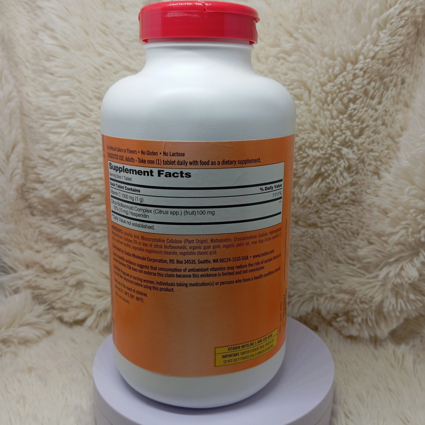 Kirkland Vitamin C 1000mg with Rose Hips – 500 Tablets