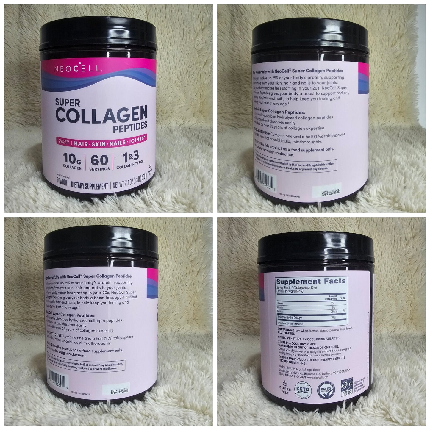 NeoCell Super Collagen Peptides 10g – 600g (60 Servings)