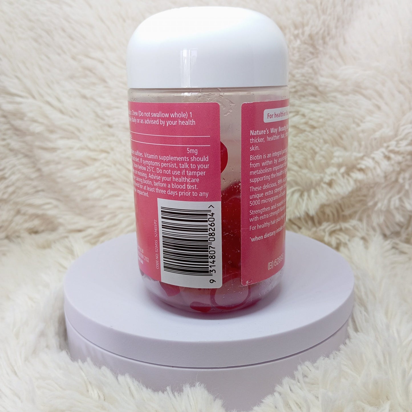 Nature’s Way Beauty Biotin Gummies 40 – Strawberry