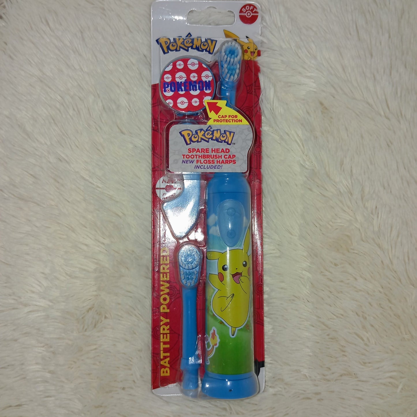 Pokémon Kids Battery Powered Soft Electric Toothbrush